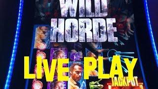 The Walking Dead 2 Live Play WILD HORDE FEATURE MAX BET Slot Machine