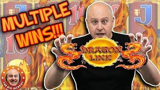•DRAGON LINK is on FIRE!!! •BONUS Wins on THREE Machines! •