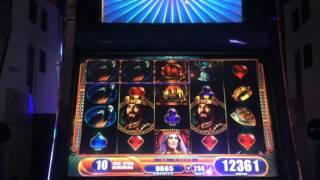 The King and the Sword - Bonus w/ Re-trigger - Nice Win! - $2.50 Bet. This machine ended up eating m
