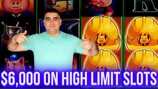 High Limit HUFF N PUFF & 3 Reel Slots | Playing Casino In Las Vegas | SE-12 | EP-1