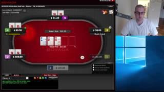Bovada 100NL 6max Texas Holdem Poker One Table, Only Action Hands