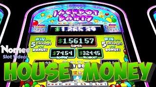 Jackpot Party 3 Reel Slot Machine - Max Bet - House Money