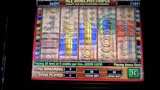 Cleopatra Bonus Win on Penny  Slot at Mohegan Sun Poconos
