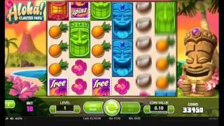 Aloha! Cluster Pays slot from NetEnt - Gameplay