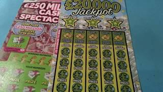 Scratchcard Tuesday..£250 MILLON & £20,000 scratchcards