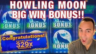 HOWLING MOON ULTRA BIG WIN BONUS!! •| The GOLD min vs max bet who wins?!?! •
