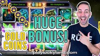 HUGE️ Galactic Blast Bonus! ⋆ Slots ⋆ PlayLuckyland.com #GoldCoins