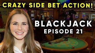 BLACKJACK! Winning Big Hands! MAX BETTING The Side Bets! Am I Crazy!? $1000 Buy-In Episode 21!