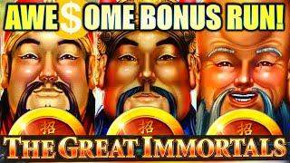 ⋆ Slots ⋆AWESOME BONUS RUN!⋆ Slots ⋆ BIG WIN SESSION! MONEY LINK ($7.50 BETS) THE GREAT IMMORTALS Sl