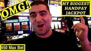 I BROKE My RECORD | My Biggest HANDPAY JACKPOT Ever on High Limit Triple Stars Slot Machine