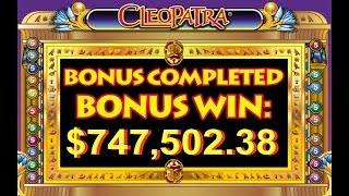 •Max Bet 10Thousand $747,502.38 Bonus Win Video Slot Machine Jackpot Handpay Noah's Ark, Cleopatra •