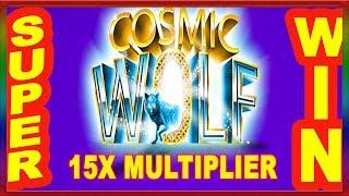 ** BIG WIN ON NEW KONAMI COSMIC WOLF WITH 15X MULTIPLIER  ** SLOT LOVER **