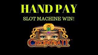 $60 MAX BET HAND PAY SLOT WIN CLEOPATRA