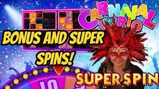 LOVE CARNIVAL IN RIO SUPERSPIN! FUN BONUS WITH SUPER SPINS