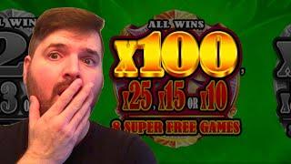 I DID IT! ⋆ Slots ⋆  I Got The 100X On Destiny Athena Slot Machine!