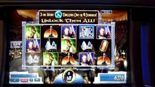 WMS - Lord Of The Rings!  Return Of The King!  One Ring Bonus!  Nice Win!