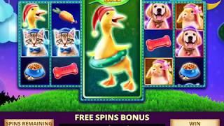 AWW-NIMALS Video Slot Casino Game with a SWEET DREAMS FREE SPIN  BONUS