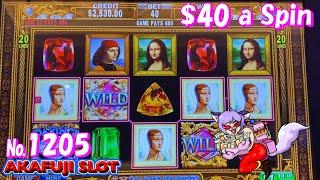 Better than the Jackpot ‼⋆ Slots ⋆ DAVINCI Diamonds Slot Machine $40 Bet @YAAMAVA Casino 赤富士スロット