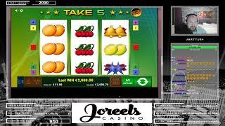 Really Nice Line Hit From Take 5 Slot At Joreels Casino!!