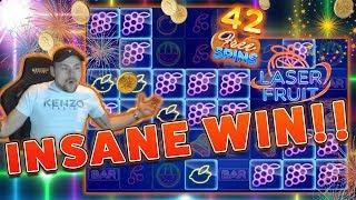 MASSIVE WIN!! Laser Fruit BIG WIN - HUGE WIN on Online Casino from Casinodady