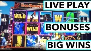 BIG WINS!!!! LIVE PLAY and Bonuses on Doodlebugger Slot Machine