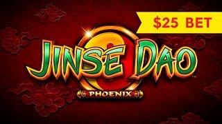 $25 MAX BET BONUS! Jinse Dao Phoenix Slot - HIGH LIMIT ACTION!