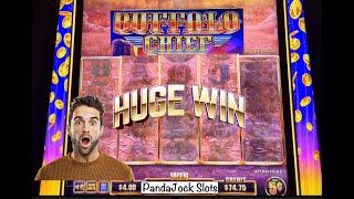 I never saw this happen before! The screen went blank, then gave me a HUGE win! Buffalo Chief ⋆ Slots ⋆