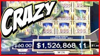 1.5M on BILLIONS SLOT AT G2E! THIS GAME IS CRAZY! • DEMO SLOT PLAY