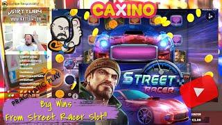 Two Bonuses!! Big Wins From Street Racer Slot!!