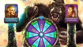 KING KONG Video Slot Casino Game with a WHEEL BONUS