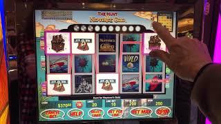 VGT Slots 10,000 Quarters "The Hunt For Neptune's Gold"  Live Win  Choctaw Casino Durant, OK.