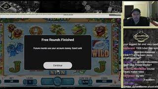 Freespins to ???? (from live stream)