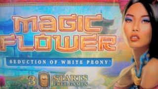 FIRST LOOK:  Magic Flower Slot Machine DEMO - Seduction of White... PEONY!