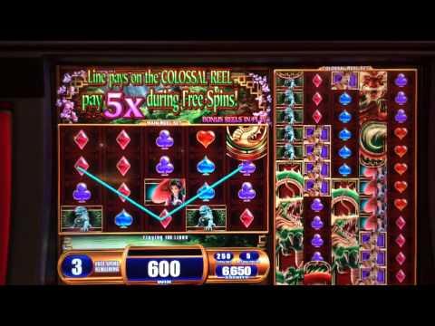 Forbidden Dragons-WMS slot machine bonus $12.50 bet high limit