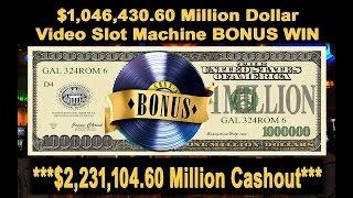 •MA$$IVE HUGE• $1 Million Dollar Video Slot Machine BONUS WIN Jackpot Handpay Guns N' Roses Buff • S