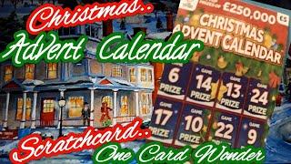 •Christmas•️Advent Calendar Scratchcard•....One Card Wonder game•