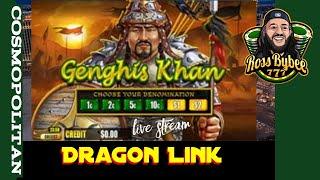 DRAGON LINK GENGHiS KHAN LIVE Slots Cosmopolitan Las Vegas Strip