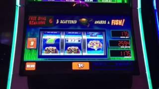 Reel 'Em In Catch the Big One II Slot Machine Max Bet Bonus Progressive Hits MGM Casino Las Vegas