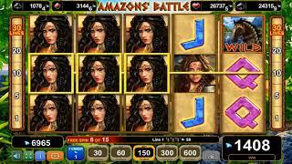 Amazon's Battle casino slots - 8,835 win!