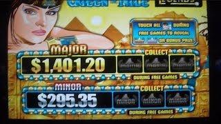 Queen of the Nile Legends WORST BIG WIN EVER Slot Machine Bonus Round Free Games Spins