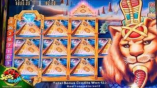 245 Free Spins on Pride of Egypt !!! BIG BONUS !!! 5c Konami Slot in Casino