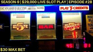 High Limit 3 Reel Slot Machine BIG WIN | High Limit Piggy Bankin Live Slot Play   | SE 9 | EP #28