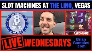 *LIVE* Gambling at THE LINQ in Las Vegas • Recorded LIVE • Gremlins + House of Cards + 5 Times Pay++