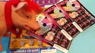 New NEON 9 Scratchcards and Millionaire RICHES...100,000 Purples