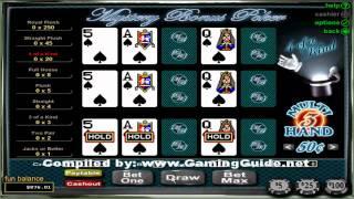 Mystery Bonus Poker 3 Hand Video Poker