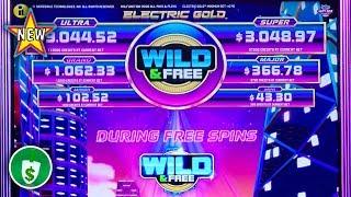 •️ New - Electric Gold Wild & Free slot machine, bonus