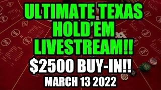 LIVE ULTIMATE TEXAS HOLD’EM! $500+ BETS! HUGE WINS!
