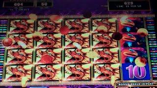 Ultra Stack Dragon Slot Machine Bonus + Retrigger - 16 Free Games with More Gold Dragons - NICE WIN
