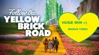 *HUGE WIN* Follow the Yellow Brick Road(made it to EMERALD CITY) | Free Games w/3 re-triggers