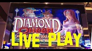 Diamond Queen 5 cent denom $6.00 bet Live Play IGT Slot Machine